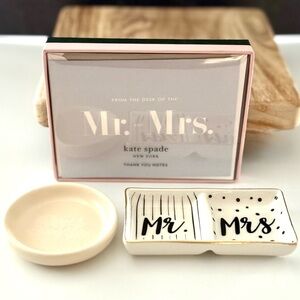 Kate Spade Thank You Card Set and cute trinket dish by Kate Aspen.